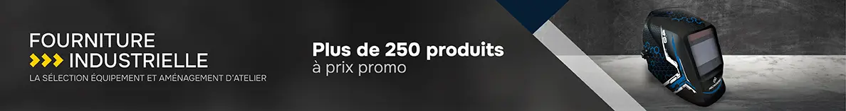 Image de présentation de la promotion Fourniture industrielle, la sélection équipement et aménagement d'atelier